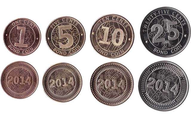 Zimbabwe-Bond Coins