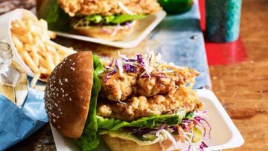 Buttermilk fried chicken burger recipe