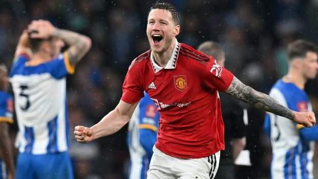 Man Utd beat Brighton 7- 6 on penalties