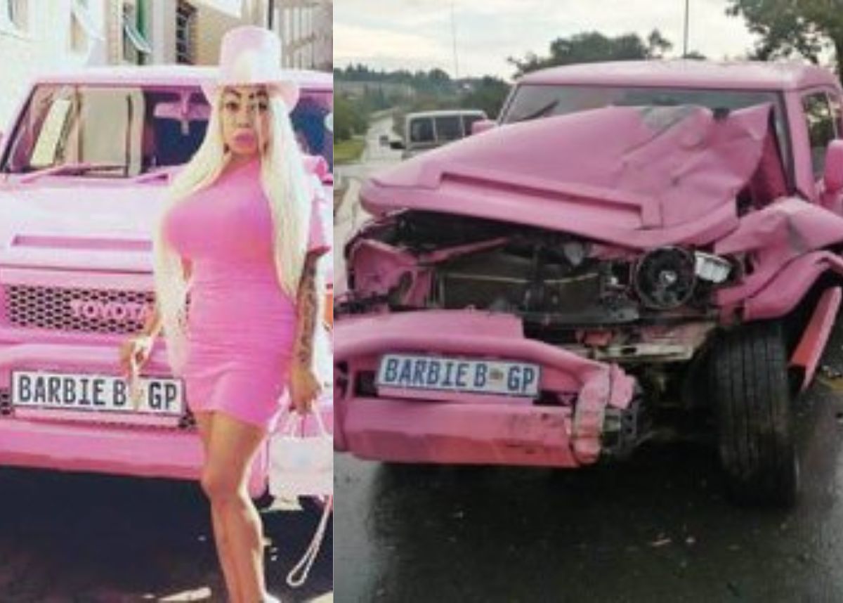 Barbie Brazil in another car crash two weeks after the first