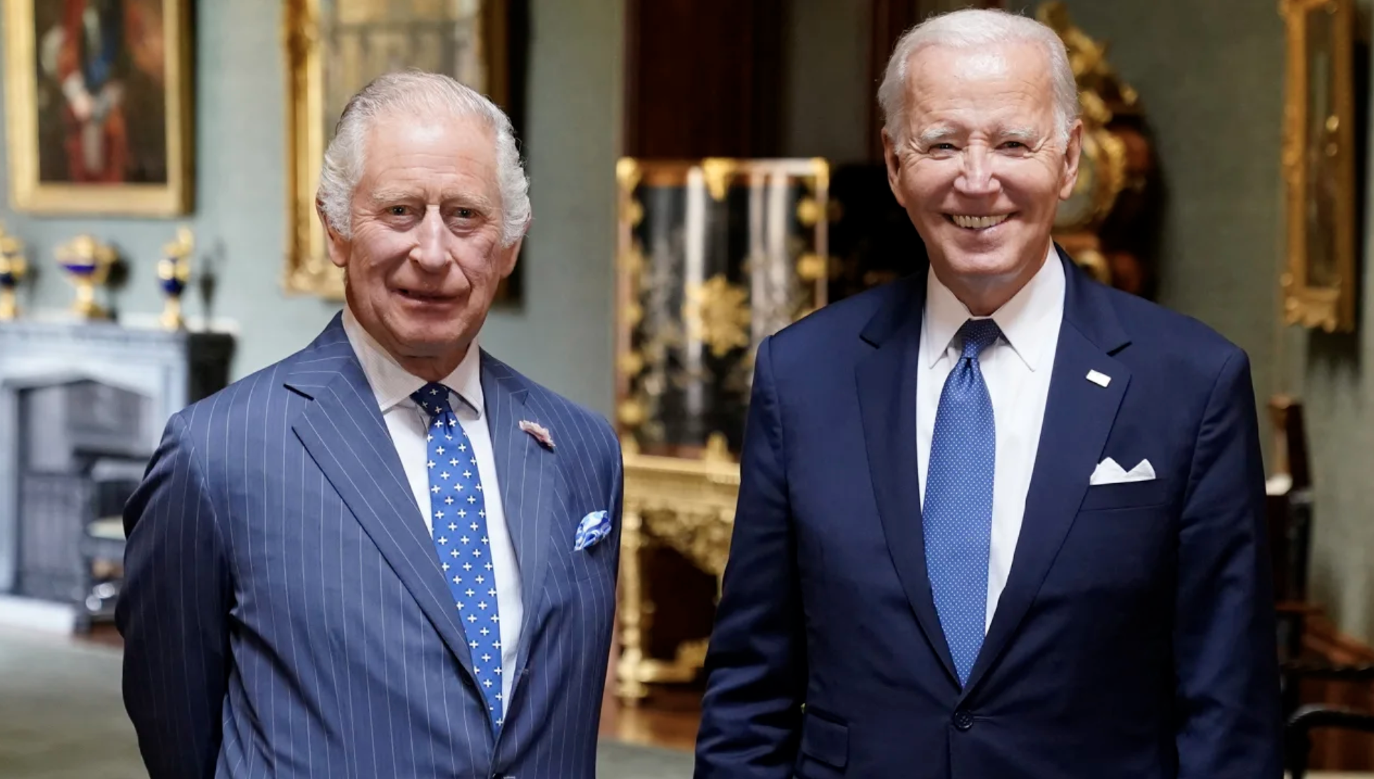 King Charles and Joe Biden