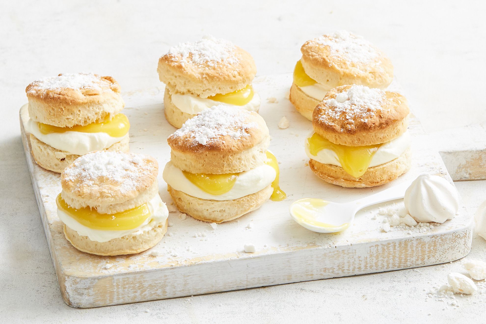 Lemon meringue scones recipe