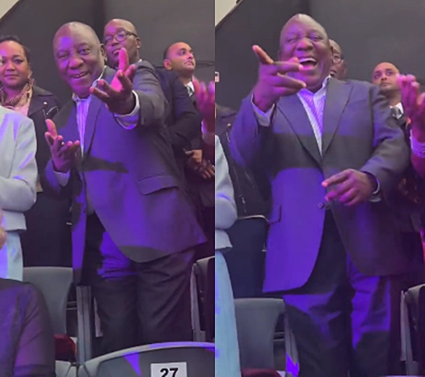 President Cyril Ramaphosa dances to ‘Mnike’