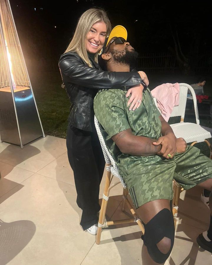 Siya Kolisi and his wife, Rachel