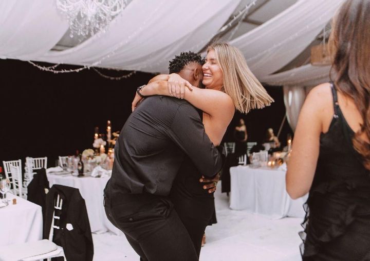 Siya Kolisi and his wife, Rachel