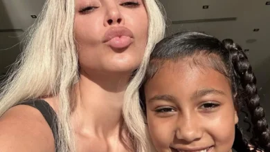 Kim and North West
