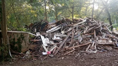 demolished home