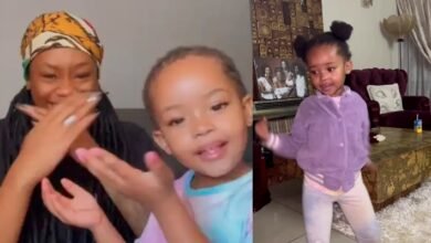 Bontle Modiselle’s princess, Afrika shows off impressive dance moves