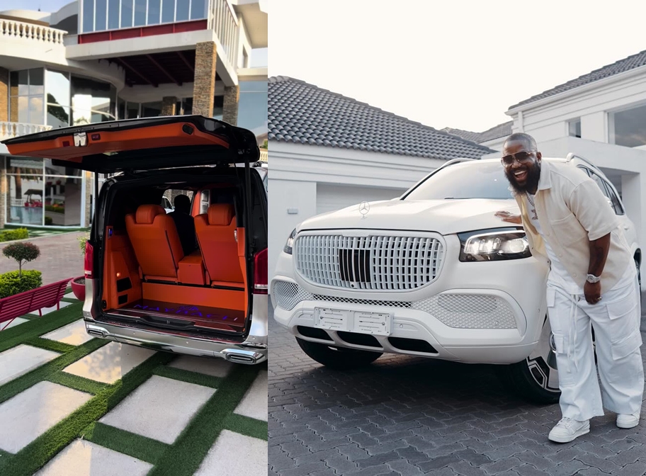 Andile Mpisane shows off his Mercedes Maybach