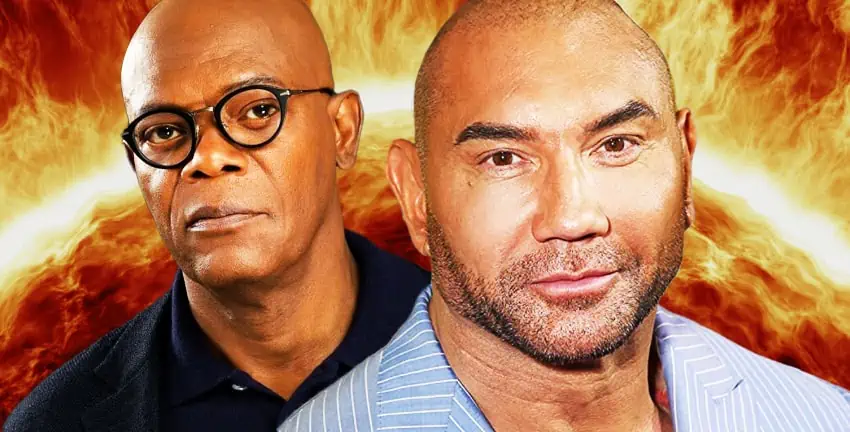 Dave Bautista With Samuel L. Jackson