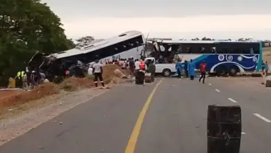 City Bus and Blue Circle Bus involved in a horrific accident