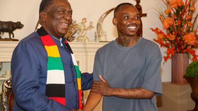 Khama Billiat meets President Mnangagwa