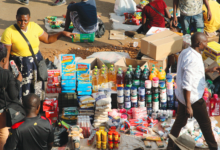 street vendor selling groceries in Zimbabwe