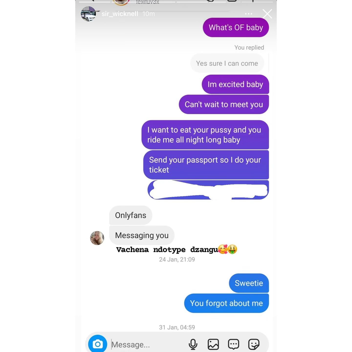 Sir Wicknell recovers his IG account after being hacked