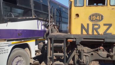 train and bus collide