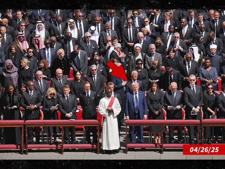 Donald Trump at Pope Francis Funeral