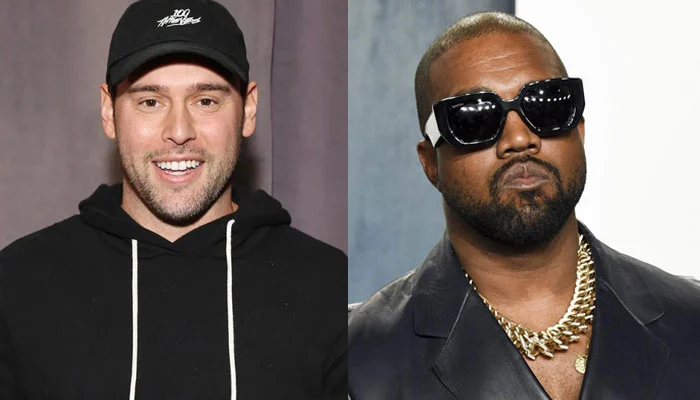 Scooter Braun and Kanye West