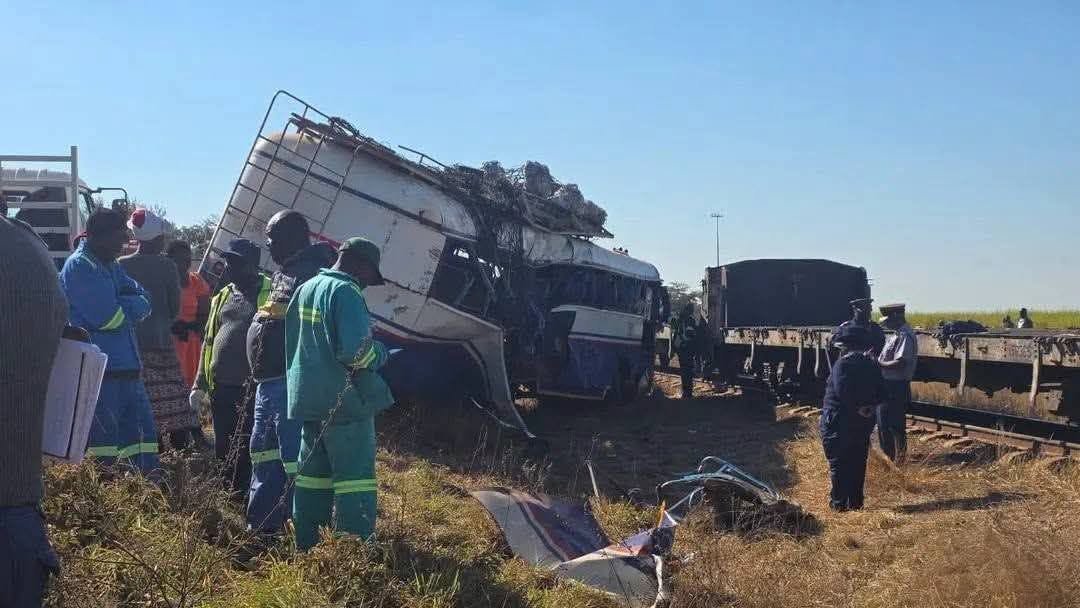 Chiredzi bus train collision